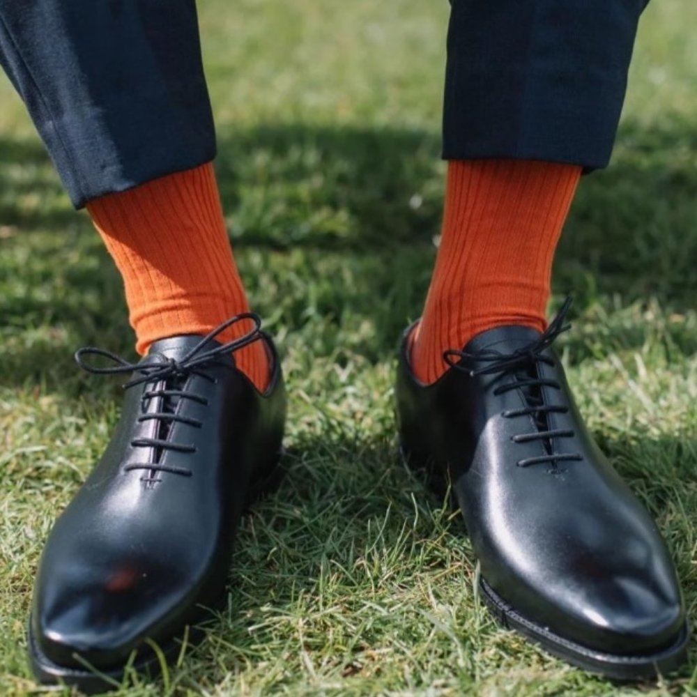 NEW Barker Made in England Armstrong Black Calf  Leather Oxford Shoe $430.00